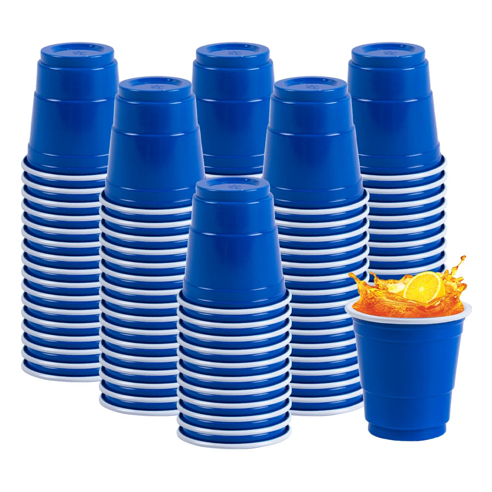 50pcs Mini Plastic Disposable Cups Drinking Cups Wine Cup for Celebration Bachelorette Party Events Wedding Birthday Supplies