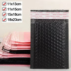50-10PCS Black/Pink/White Bubble Mailers Delivery Package Packaging Small Business Supplies Bubble Envelopes Packing Bag Mailer