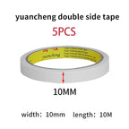 10M White Double Sided Tape Ultra-thin High-adhesive Super Strong Hand Tearable Tape 5-40mm Wide for Crafting And Packaging