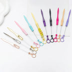Beadable Letter Opener Metal Letter Opener with Keychain Clip, Beadable Envelope Opener Gift for Student Teacher 896C