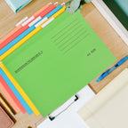 5Pcs Hanging File Organizer Colorful Portable Multi Tier File Folder Coupon Receipt Bills Holder Office Storage