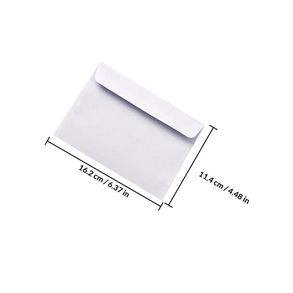 100Pcs White Business Envelopes Security Pattern Self-Adhesive Closure for Office Confidential Document Mailing Letter Size