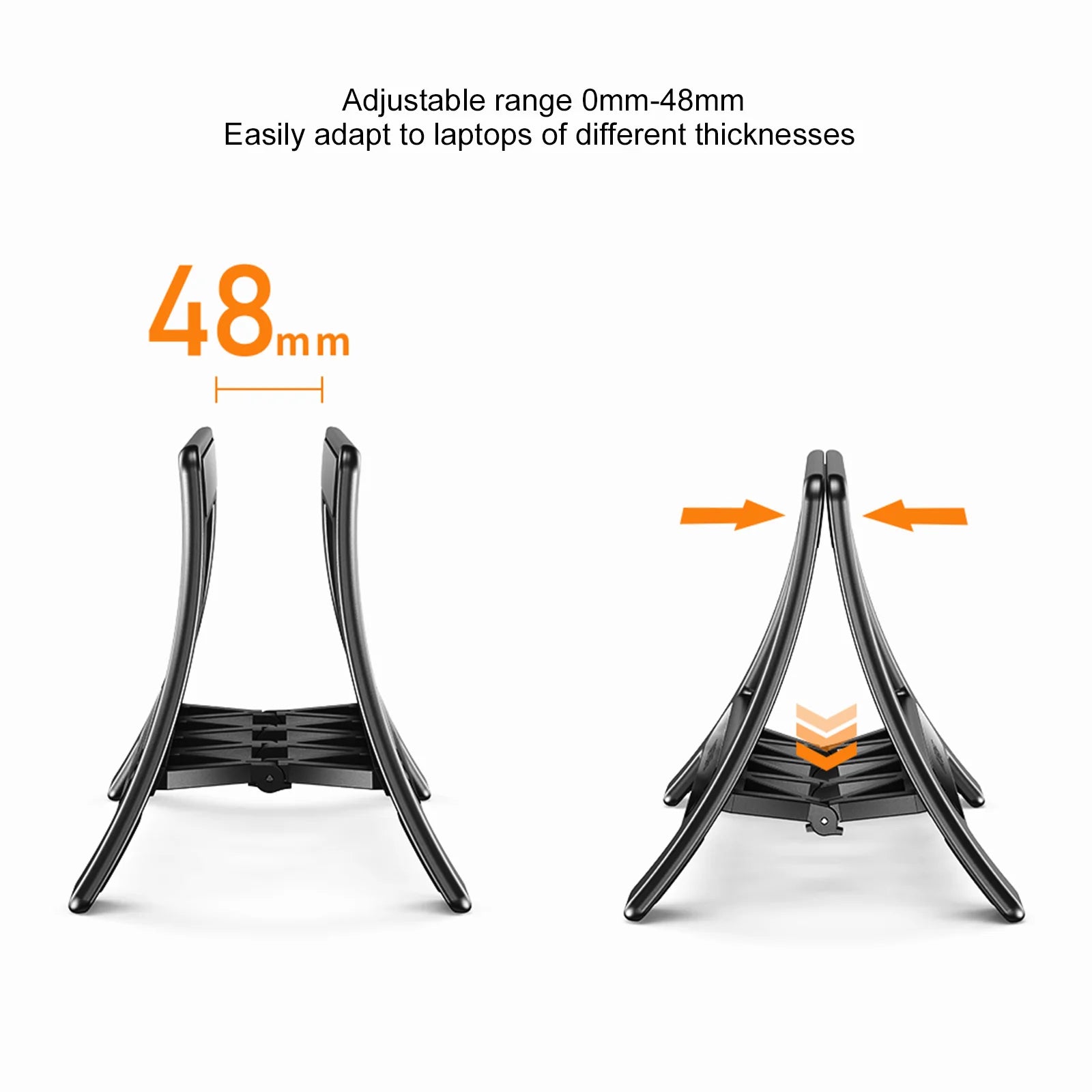 OATSBASF Vertical Laptop Stand Holder For MacBook Air Pro Xiaomi Tablet Gravity Notebook Stand ABS Laptop Support Desktop Holder