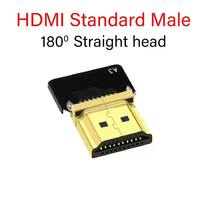Ribbon FPV HDMI-Compatible Connector Flexible Flat Cable Raspberry Pi 4 Micro HDMI to HDMI/Mini HDMI Female 90 Degree FFC 20pin