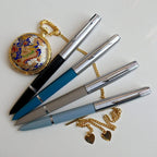 NEW Wingsung 601 Press Piston Fountain Pen Iridium EF/F Nib Steel Cap Vacumatic Resin Ink Pen School Stationery Office Supplies