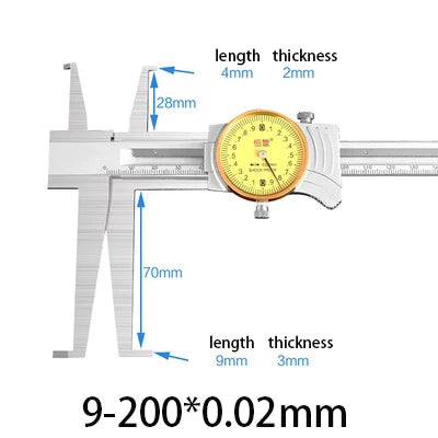 Double Internal Groove Digital Caliper 9-150mm Internal Groove Electronic Vernier Caliper Internal Hole Groove Diameter Caliper