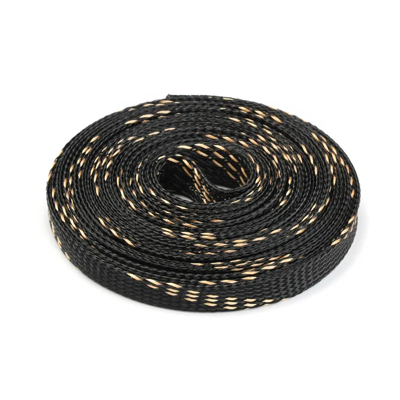 20/50/100M PET Expandable Braided Cable Sleeve Wire Protecting Insulation Sheathing Cable Protective Sleeve 4/6/8/10/12/15/20mm