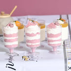 10/20/30pcs Disposable Dessert Cups Round Mouth Plastic Yogurt Mousse Cake For Birthday Party Appetizer Wedding Chocolate Cup