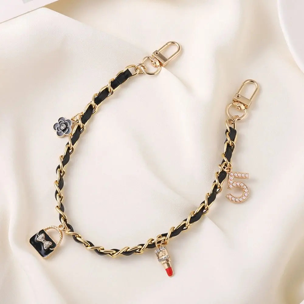 1pcs Leather Phone Charms XYun New Chain Colorful Wrist Style Anti Fall Phone Rope Phone Pendant Phone