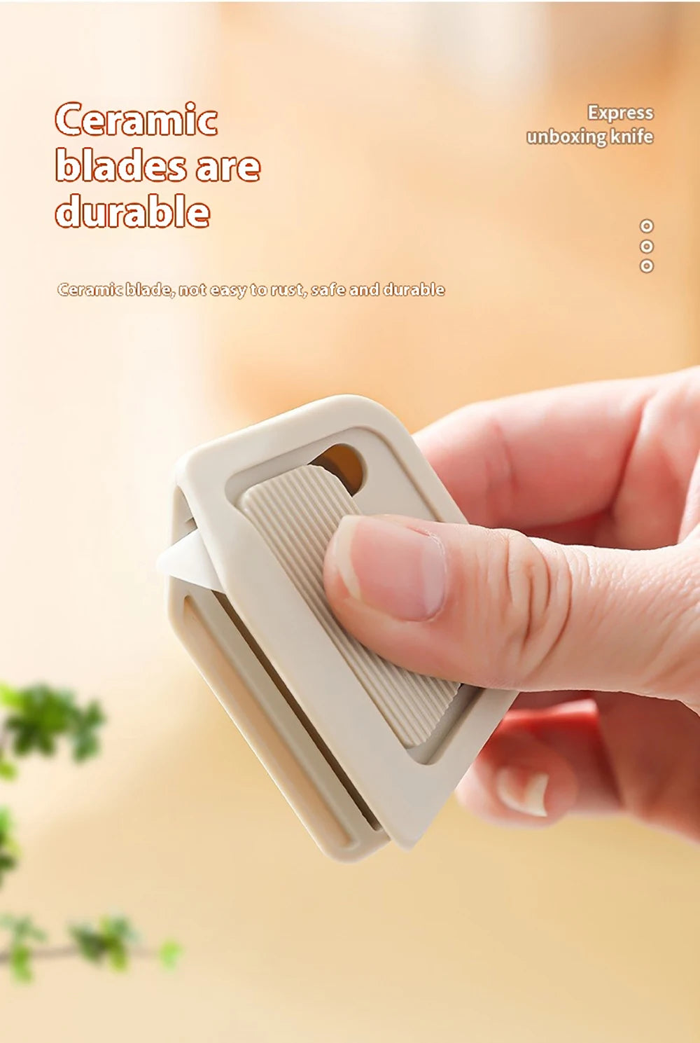Automatic Retractable Box Cutter Office Supply Stationery Knife School Supplies Letter Opener Cutters Desk Pretty Envelope Paper