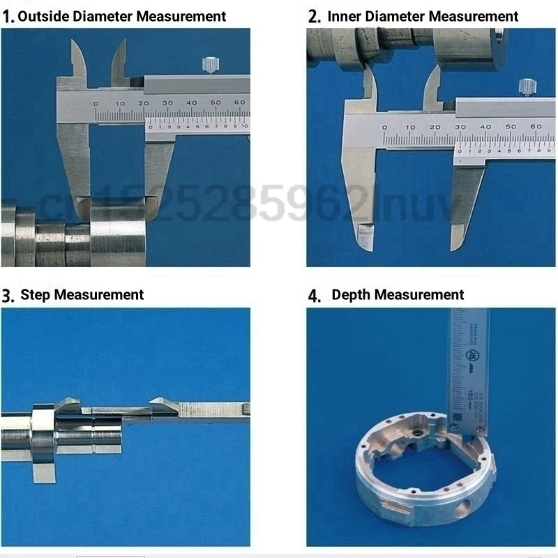 CNC Vernier Caliper 530-118  8" 0-200mm Metal Vernier Calipers Inside Outside Depth Step Measurements Tool Metric