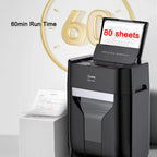 High Speed Fully Automatic Electric Paper Shredder Machine Cross Cut 4*12mm 80 Sheet Auto Feed Office COMET AF-780