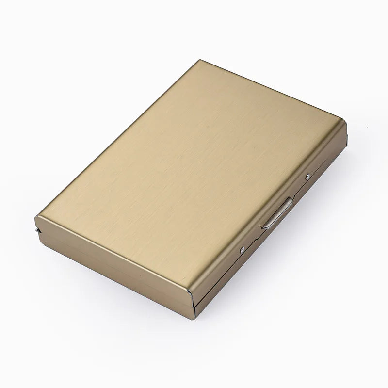 Stainless Steel RFID Anti-Theft Card Holder, Ultra Thin Anti-Demagnetization Metal Wallet, Portable Credit Purse for Men Women