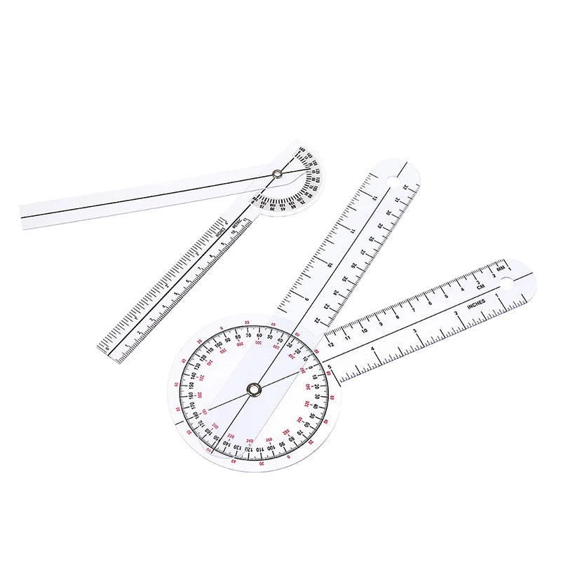 0- 360 Degree Goniometer Angle Medical Spinal Angle Ruler Angle Inclinometer Ruler Protractor Angle Finder Measuring Tools New