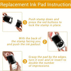 Custom Self-Inking Stamp With Your Own Logo,Photosensitive Ink / Rubber Stamp,Personalize Your Logo Multiple Ink Color Option