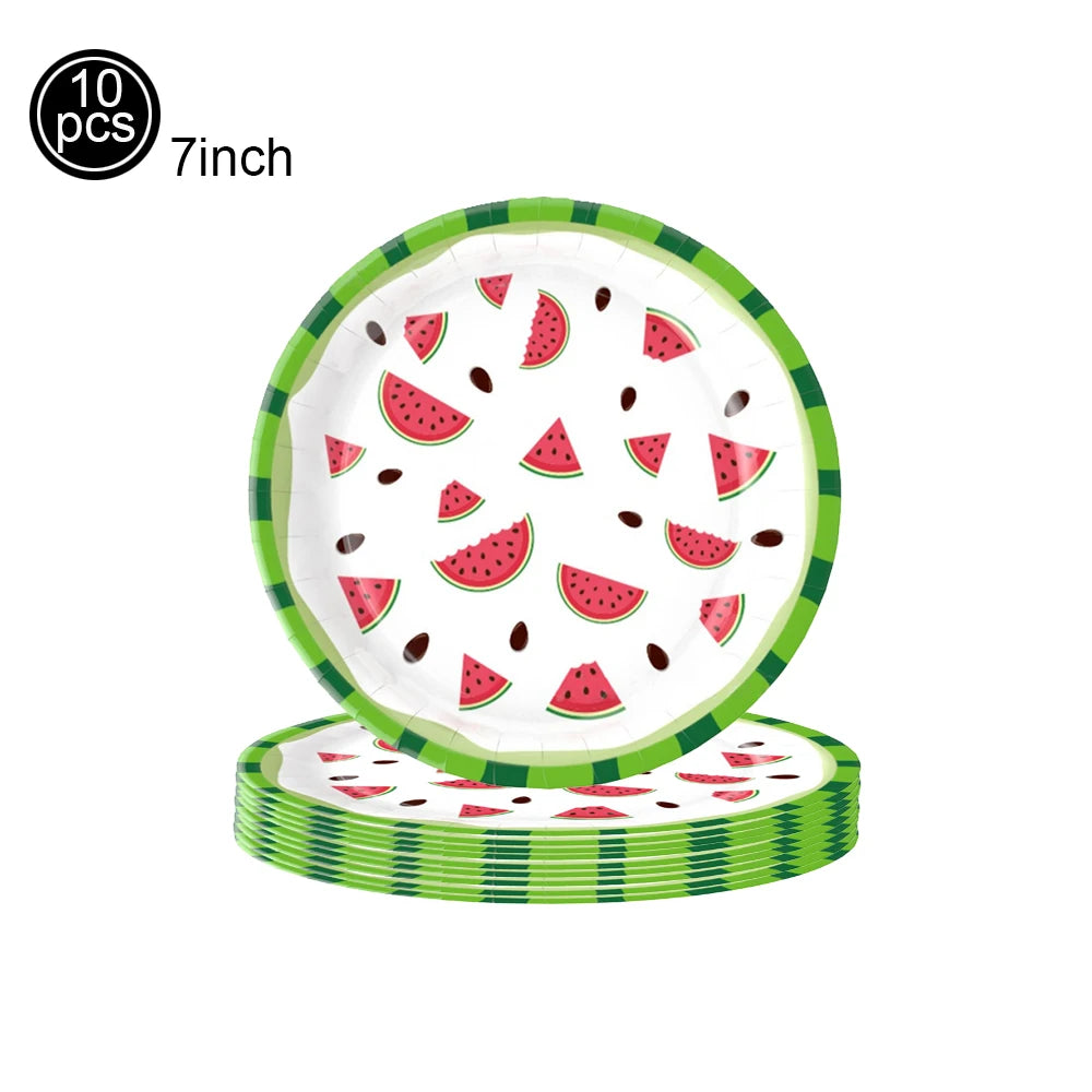 Watermelon Party Tablecloth Plastic TableCover One in a Melon Theme Girl Birthday Decoration 1st 2nd 3th Birthday Party Supplies