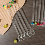 Clear Acrylic Cocktail Stirrers, Drink Mixing Spoon Sticks, Bar Coffee Stirring Rods for Home, Cafe, Restaurant & Party Use