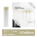 Drawstring Trash Bags Thickened Disposable Kitchen Garbage Can Liners with Handle for Home Office