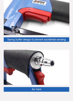 21 Gauge Pneumatic Upholstery Stapler 12.8mm Width Crown Air Stapler Gun for Furniture Woodworking and DIY Projects Nailing Gun