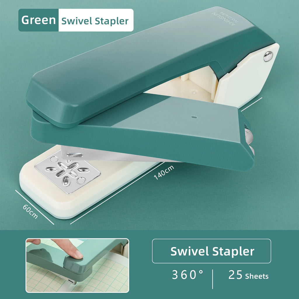24/6 Durable Swivel Stapler Manual Office Stapling Machine Paper Binding Tool for Business And School Supplies