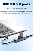 USB C HUB Docking Station Type C to RJ45 1000Mbps Ethernet Adapter USB3.0 HUB Gigabit Network Card 100W Charging Dock Extension