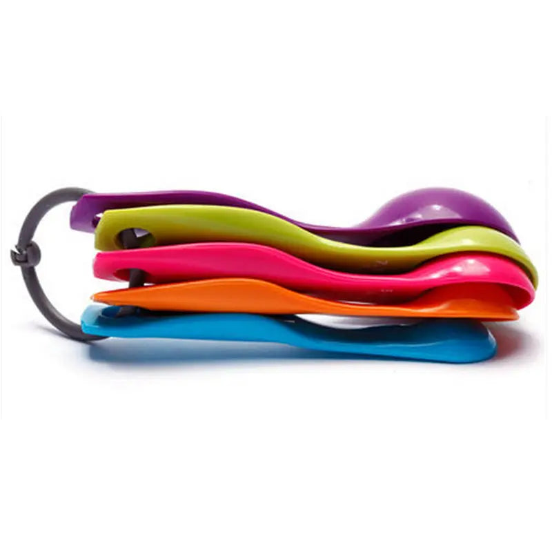 5Pcs Salt Oil Spoon Lovely Kitchen Colourworks Measuring Spoons Cup Baking Utensil Set Kit