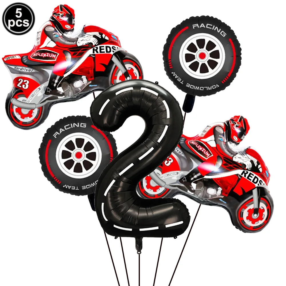 Motorcycle Dirt Biker Birthday Party Supplies Motocross Dessert Paper Plates Cups Napkins Disposable Tableware Favor For Boys