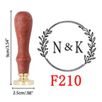 Custom Wax Seal Stamp and Wooden Handle set, For Wedding Invitation, Multiple Designs, Personalized Logo Wax Stamp, Initial Wax