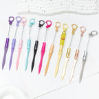 Beadable Letter Opener Metal Letter Opener with Keychain Clip, Beadable Envelope Opener Gift for Student Teacher 896C