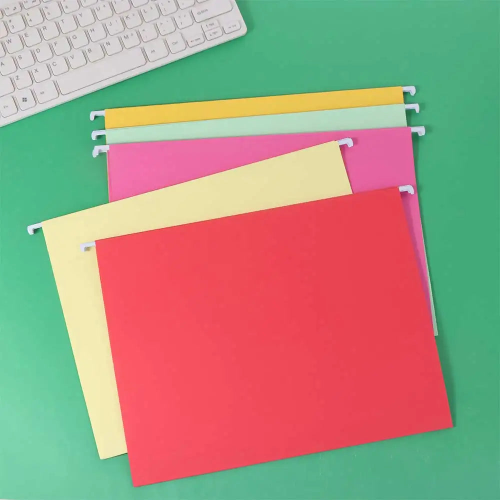10PCS A4 Hanging File Folder Paper Letter Size Hanging Document Clip Large Capacity Portable Hanging File Organizer Classroom