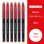 3/6pcs Japan Uniball Gel Pen AIR Straight Liquid Signature Pen UBA-188 Black Technology 0.5/0.7mm Free Writing School Supplies