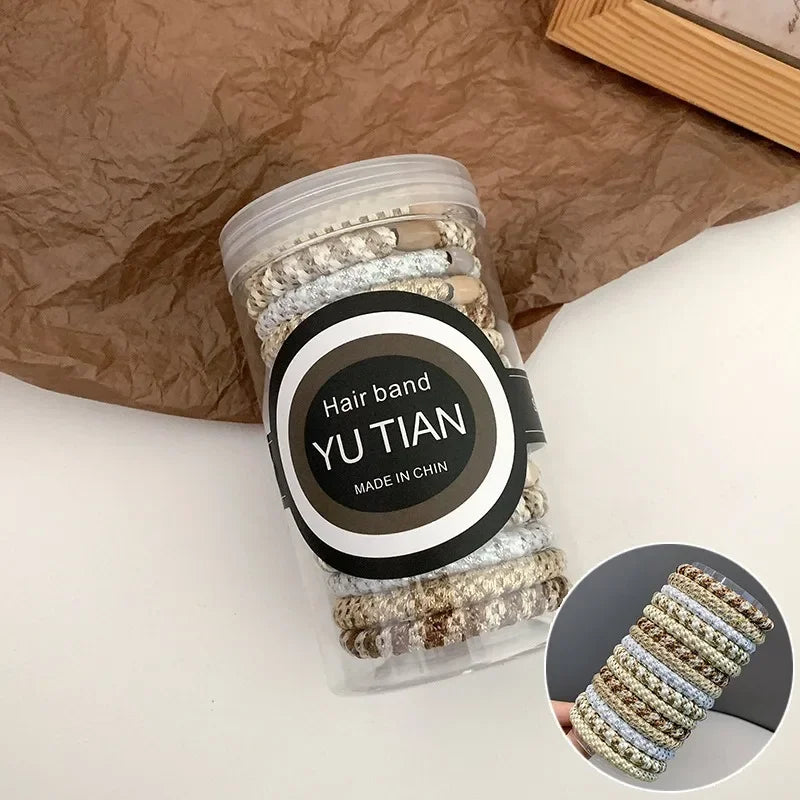 15pcs/box High Elastic Hair Rubber Bands For Women Black Hair Tie Girls Ponytail Holder Hair Rope Hairbands hair accessories