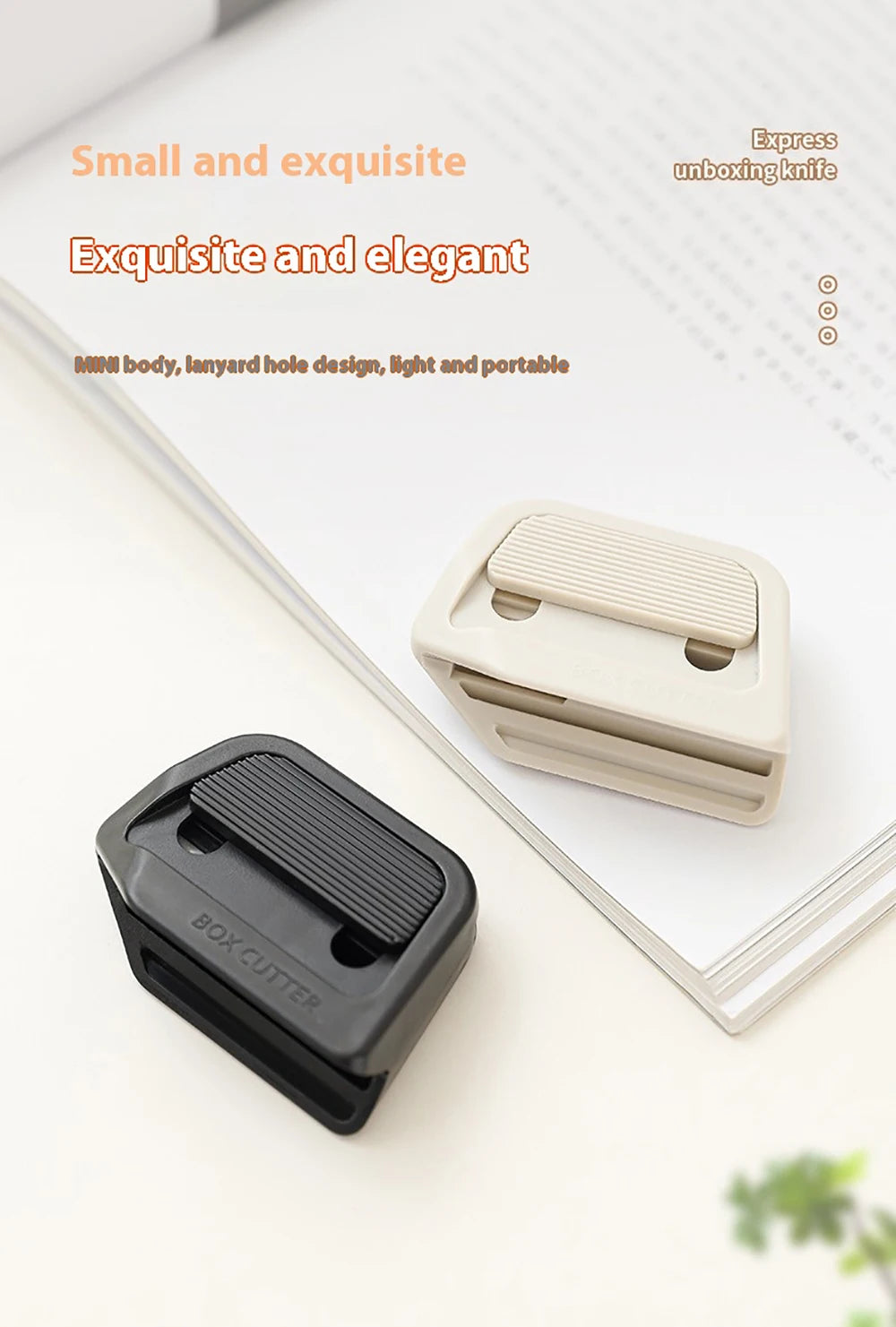 Automatic Retractable Box Cutter Office Supply Stationery Knife School Supplies Letter Opener Cutters Desk Pretty Envelope Paper