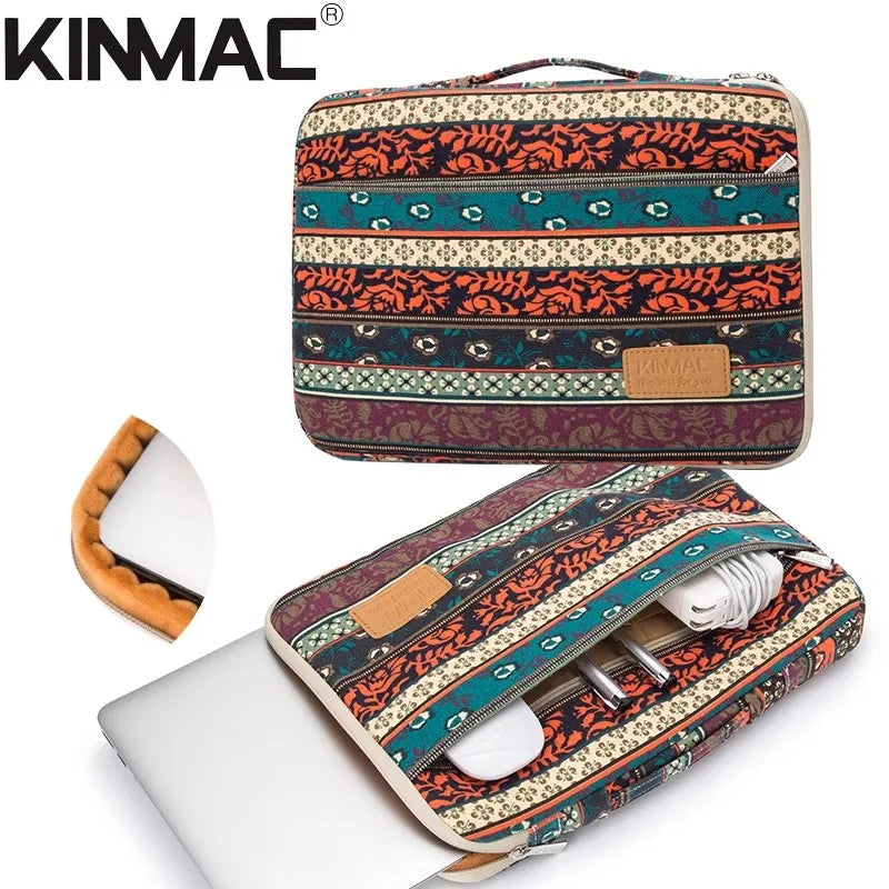 Shockproof Brand Kinmac Laptop Bag 12,13,14,15.4,15.6,16 Inch,Waterproof Lady Man Sleeve Case For MacBook Air Pro M1 Handbag PC
