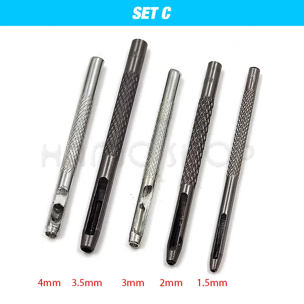 1.0mm-25mm All Size Pick Leather Tools Leather Punch Hollow Puncher Leathercraft Hole Punch Craft DIY For Clothing Belt Canvas