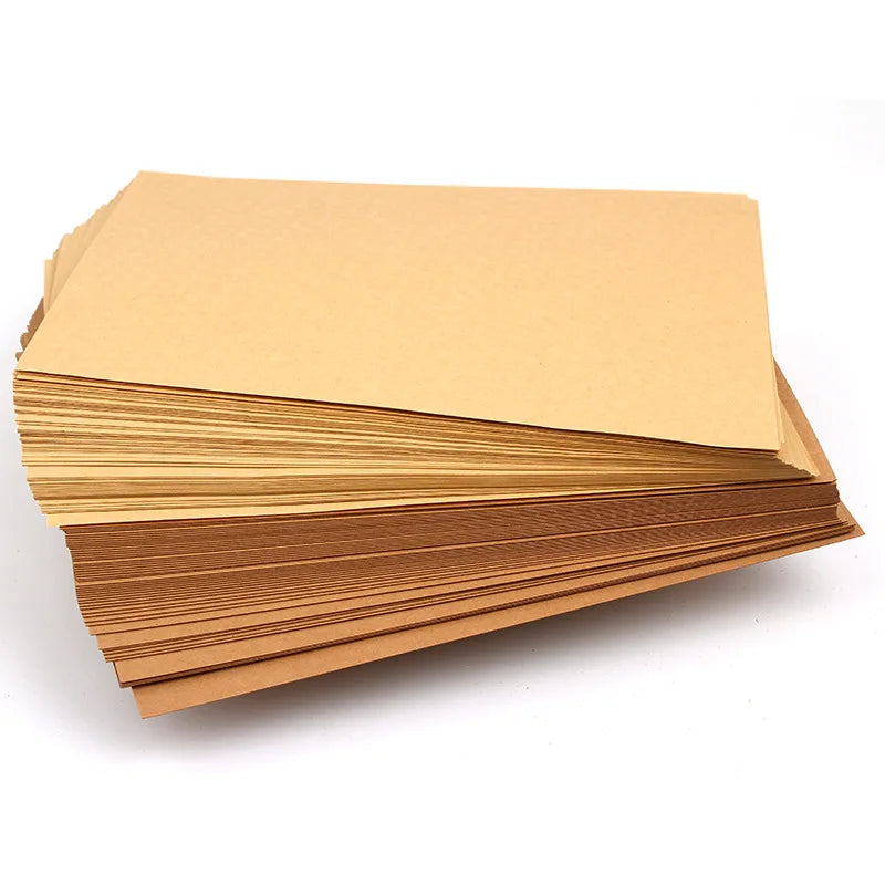 70-200gsm 10/20/50pcs High Quality A4 Brown Kraft Paper DIY Handmake Card Making Craft Paper Thick Paperboard Cardboard