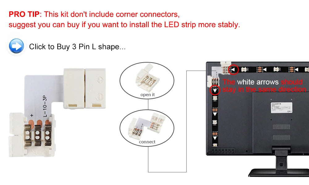 DIY Ambient TV PC Dream Screen USB LED Strip HDTV Computer Monitor Backlight Addressable WS2812B LED Strip 1/2/3/4/5m Full Set