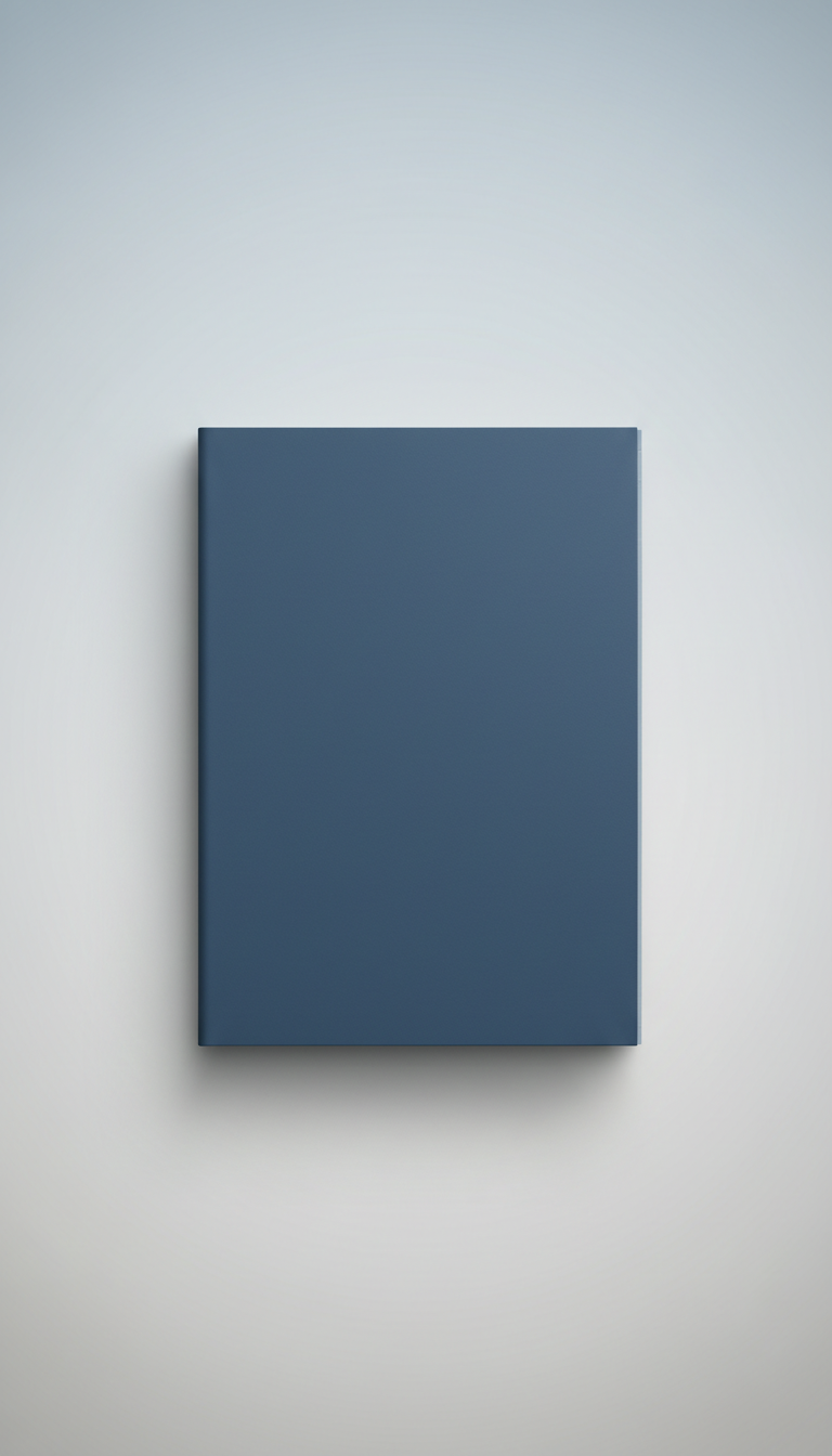 Blueprint Blue Minimalist Notebook