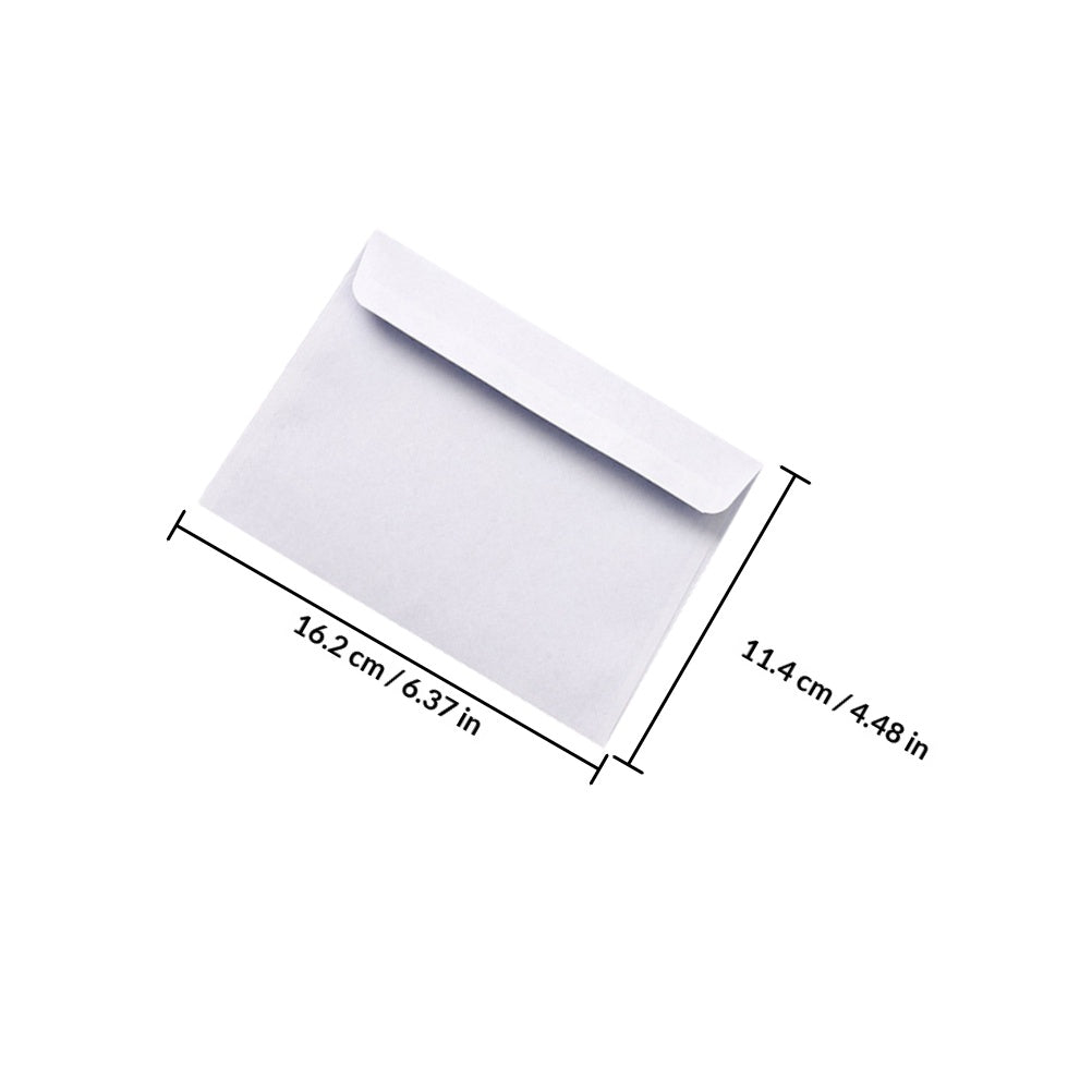 100pcs Self Seal Security Envelopes, Privacy Protection Plain White Paper Envelopes, Tamper Evident Self Adhesive Mailing
