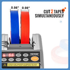 SucceBuy ZCUT-9 Automatic Tape Cutting Machine Paper Slitting Dispenser 6-60mm Adhesive Electric Tape Cutter for Product Package