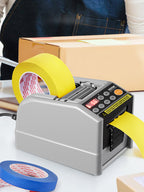 SucceBuy ZCUT-9 Automatic Tape Cutting Machine Paper Slitting Dispenser 6-60mm Adhesive Electric Tape Cutter for Product Package