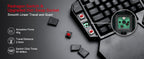 Redragon K585 PRO Wireless One-Handed Mechanical Keyboard 42 Keys 3-Mode RGB 7 Onboard Macro Keys Detachable Wrist Support
