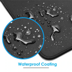 All Black Mouse Game Pad, Size 25x21cm, Non Sliding Rubber Mouse Base Pad, Textured Premium Mouse Pad