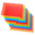 Plastic Binder Dividers A4 Loose-Leaf Writable Tabs Notebook Index Page Markers for Organizing Notebooks Journals Reports