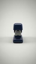 Navy Metal Stapler with Weighted Base