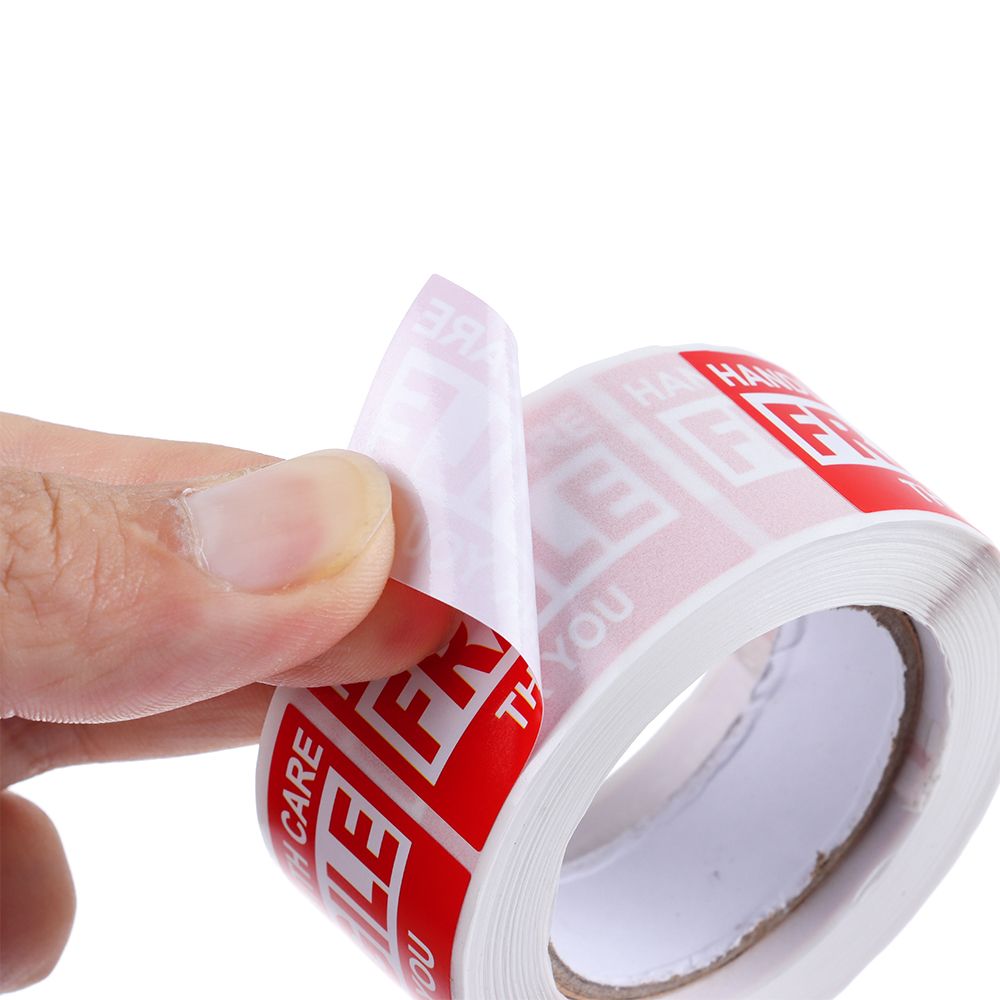 60/250pcs Fragile Warning Label Sticker Please Handle With Care For Goods Shipping Express Label Packaging Warning Sign Tag