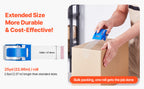 SucceBuy 1.5in Core 6 Rolls Clear Packing Tape with Dispenser 2.7 Mil Shipping Tape Designed for Moving Boxes Storage Mailing