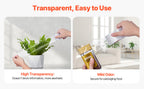 SucceBuy 6/24 Rolls 7.6CM 70M High Viscosity Clear Adhesive Tape Transparent Packaging Tape for Office Wrapping Express Packing