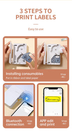 Wireless portable printer color label printer NIIMBOT B18 thermal transfer technology ribbon printing multi-color printing