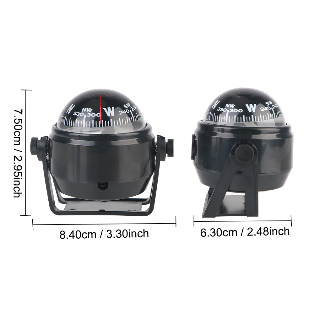 With Electronic LED Light Nautical Compass Waterproof 12V LC550 Navigation Positioning 360°rotating Boat Compass